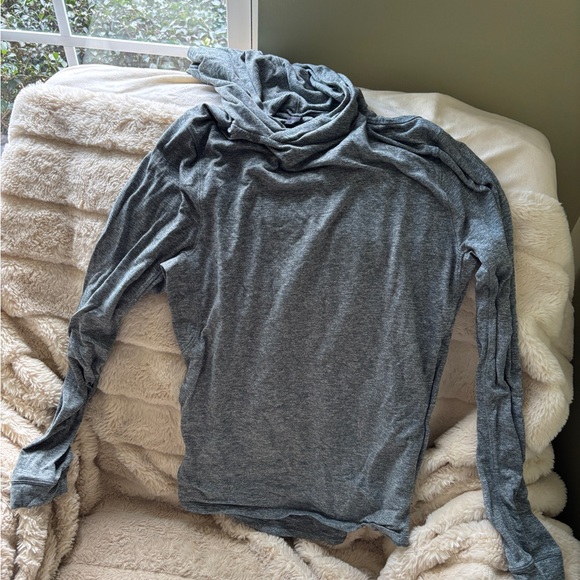 Gray-Green Long Sleeve Hoodie - Lululemon - Picture 1 of 3